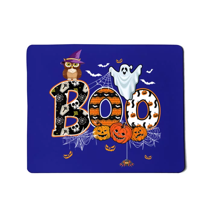 Teacher Squad Retro Halloween Boo 2 Funny Gift Mousepad