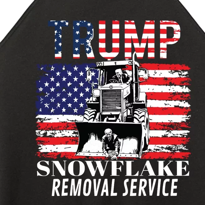 Trump Snowflake Removal Service Funny Donald Trump 2024 Women’s Perfect Tri Rocker Tank