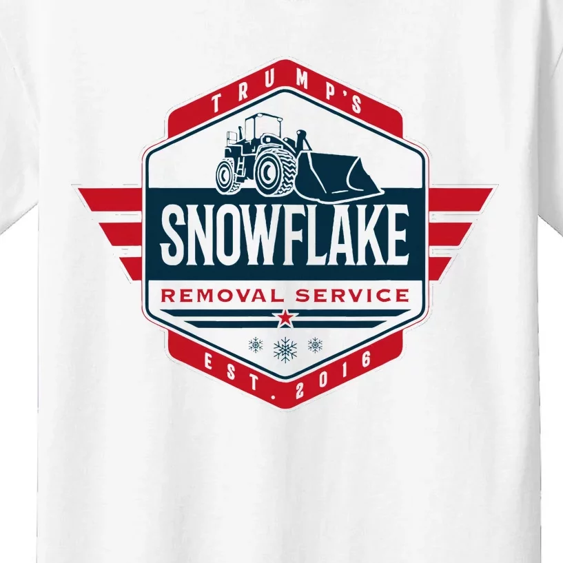 TrumpS Snowflake Removal Service Funny Donald Trump 2024 Kids T-Shirt