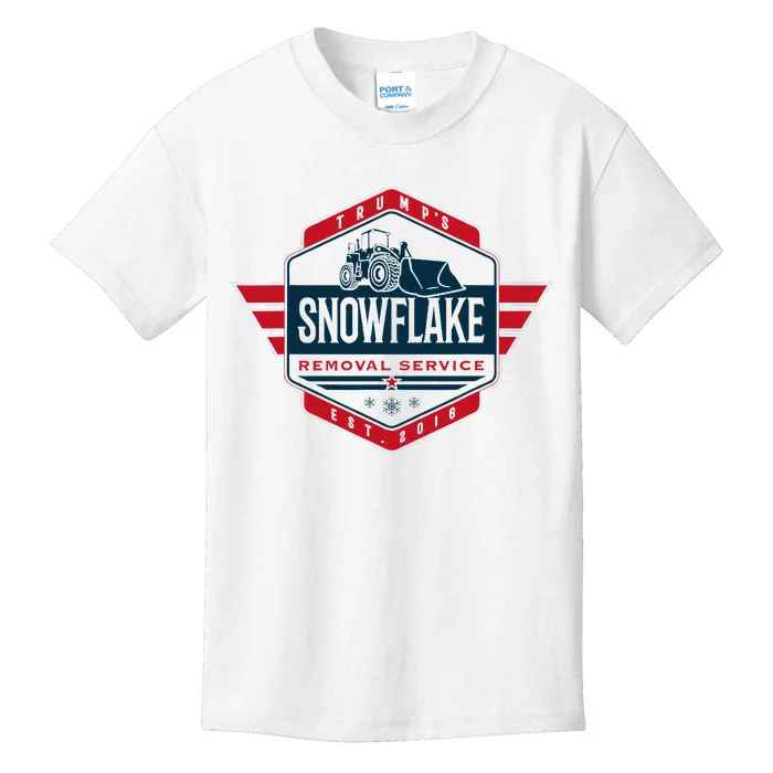 TrumpS Snowflake Removal Service Funny Donald Trump 2024 Kids T-Shirt