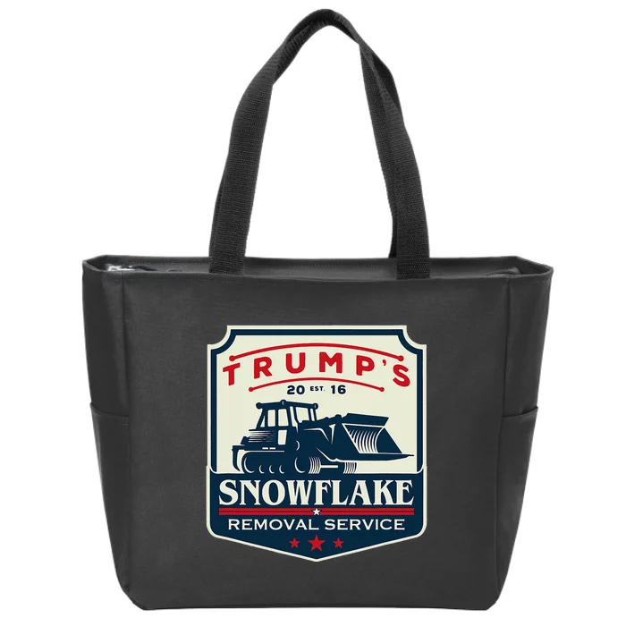 TrumpS Snowflake Rmoval Service Funny Donald Trump 2024 Zip Tote Bag