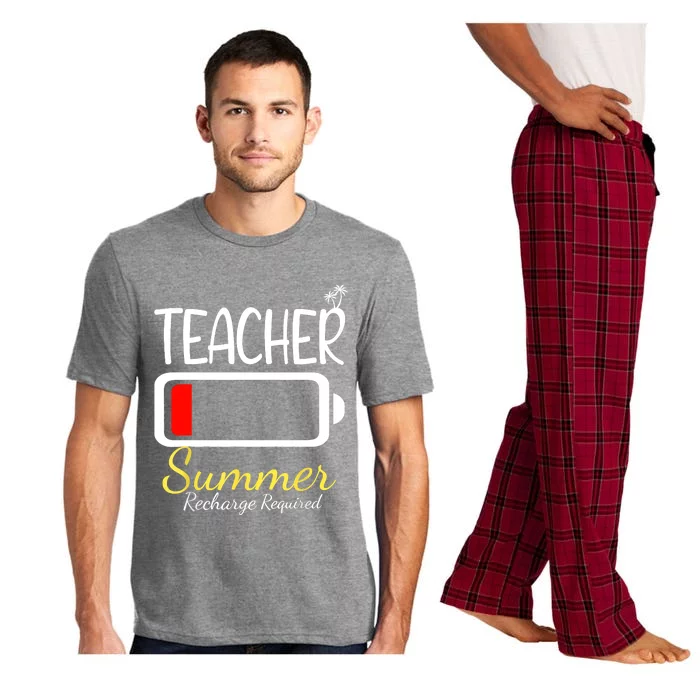 Teacher Summer Recharge Required Last Day Of School Pajama Set