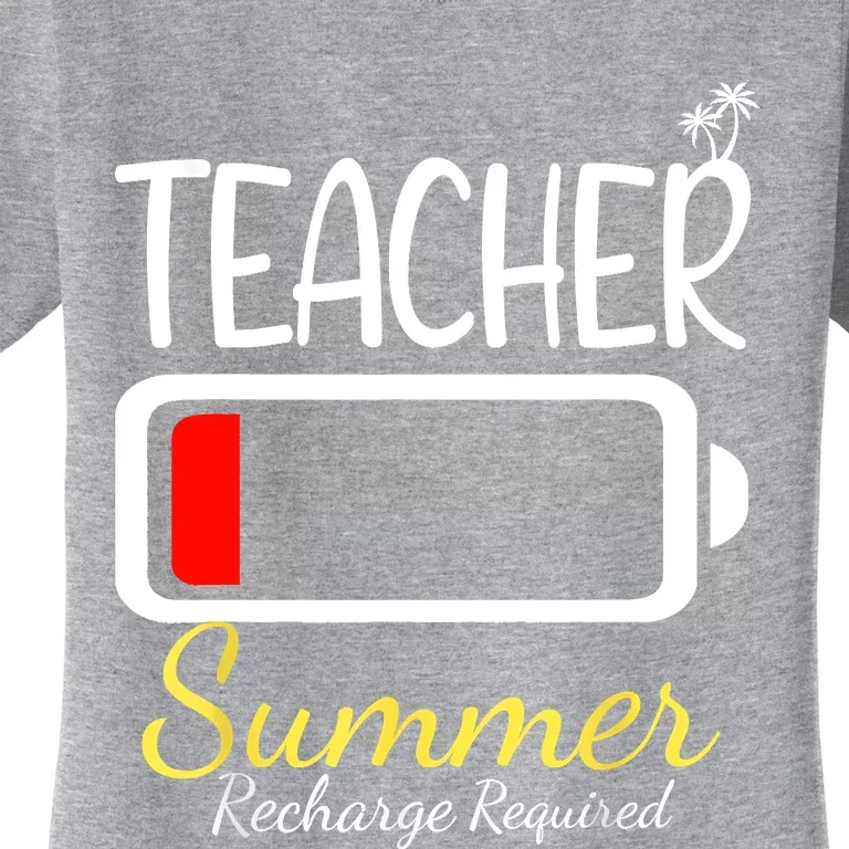 Teacher Summer Recharge Required Last Day Of School Women's T-Shirt