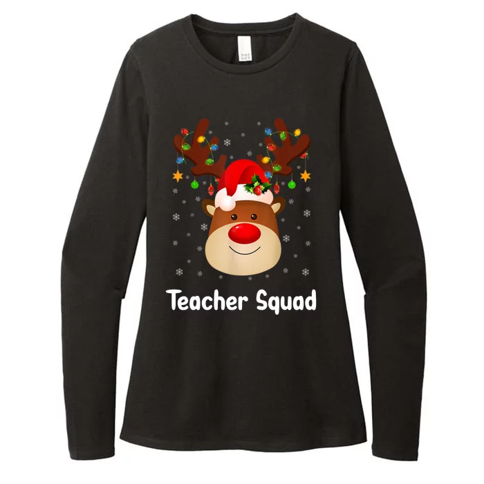 Teacher Squad Reindeer Womens CVC Long Sleeve Shirt