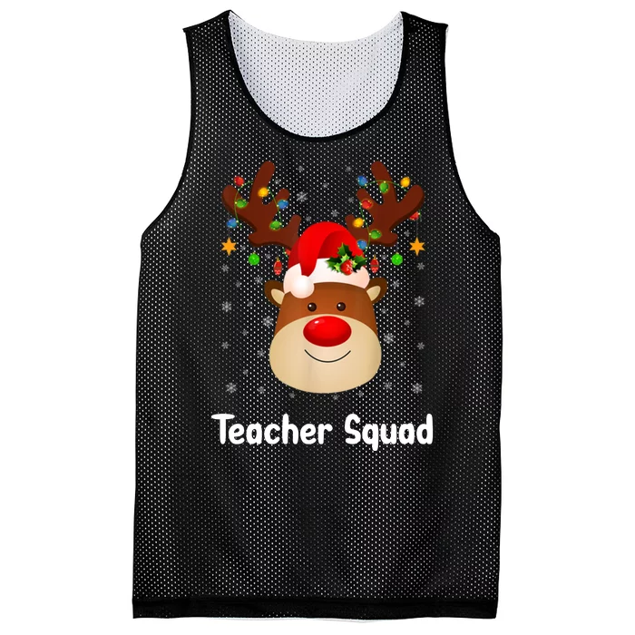 Teacher Squad Reindeer Mesh Reversible Basketball Jersey Tank