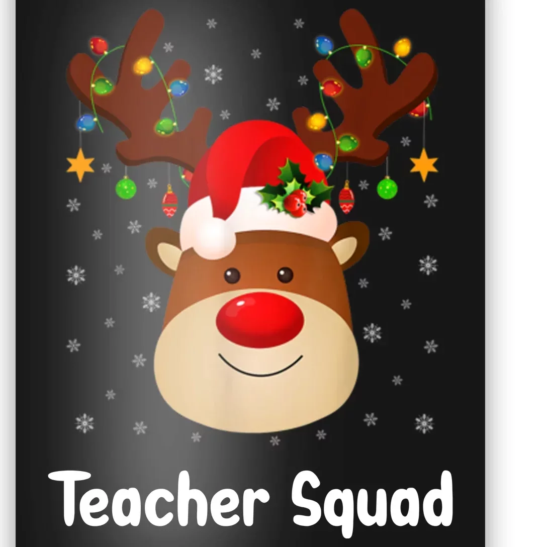 Teacher Squad Reindeer Poster