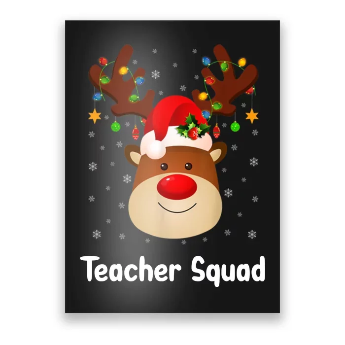 Teacher Squad Reindeer Poster