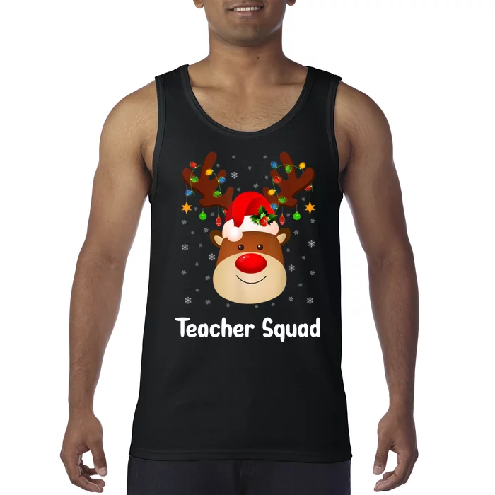 Teacher Squad Reindeer Tank Top