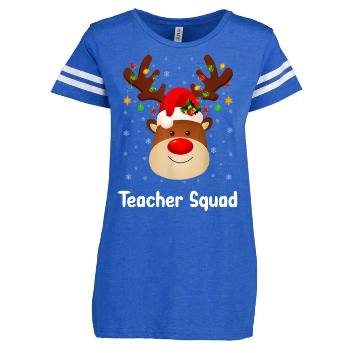 Teacher Squad Reindeer Enza Ladies Jersey Football T-Shirt