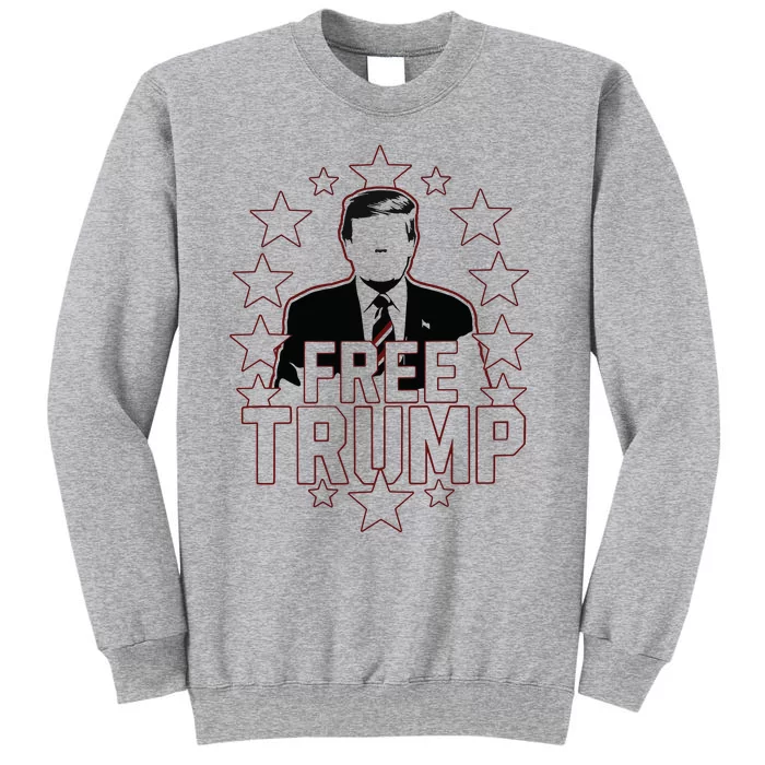 Trump Support Republican Gift I Stand With Trump Tall Sweatshirt