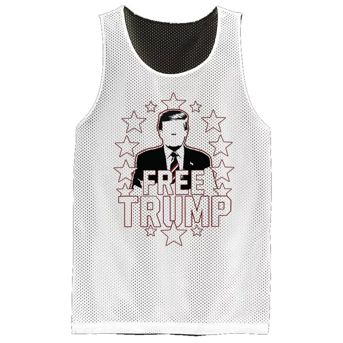 Trump Support Republican Gift I Stand With Trump Mesh Reversible Basketball Jersey Tank