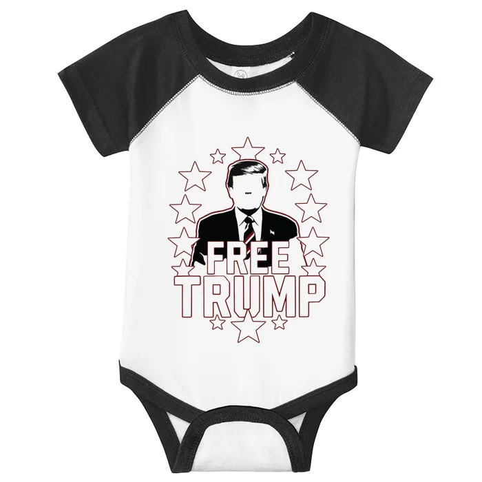 Trump Support Republican Gift I Stand With Trump Infant Baby Jersey Bodysuit