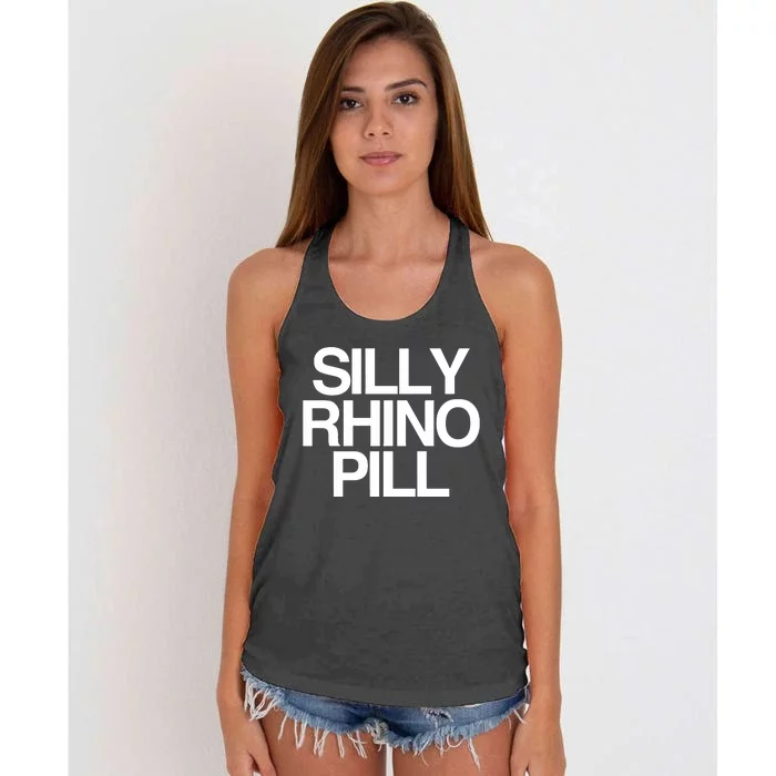 Tisakorean Silly Rhino Pill Women's Knotted Racerback Tank