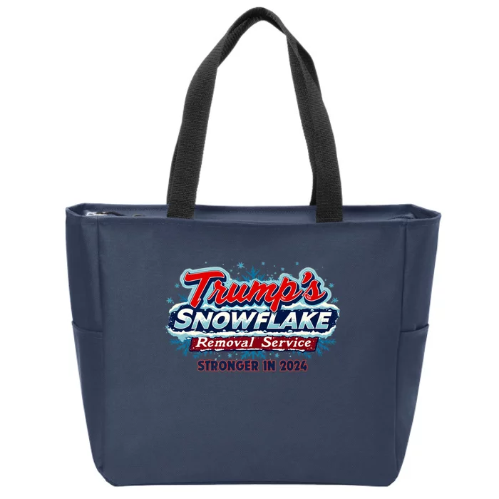 Trump Snowflake Removal Service 2024 Zip Tote Bag