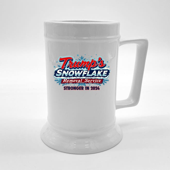 Trump Snowflake Removal Service 2024 Front & Back Beer Stein