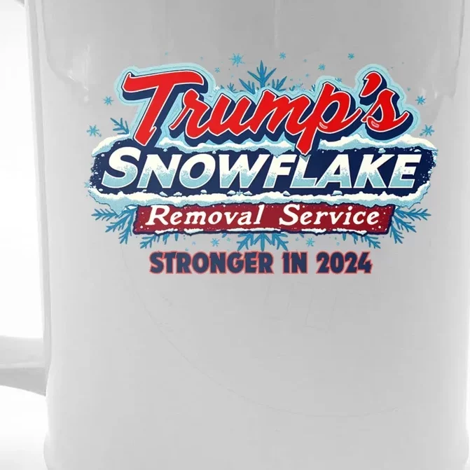 Trump Snowflake Removal Service 2024 Front & Back Beer Stein