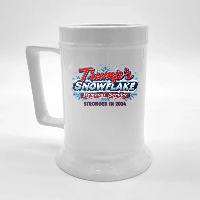 Trump Snowflake Removal Service 2024 Front & Back Beer Stein