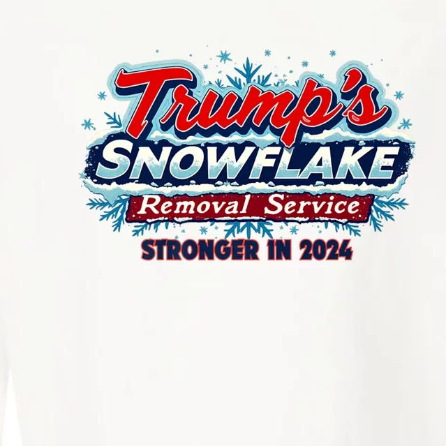 Trump Snowflake Removal Service 2024 Cropped Pullover Crew