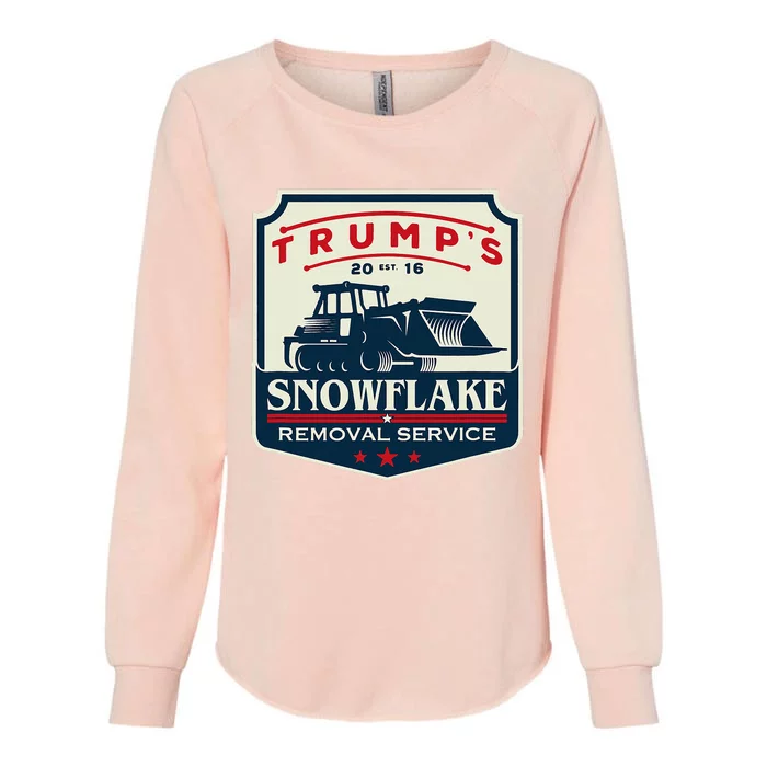 TrumpS Snowflake Removal Service Womens California Wash Sweatshirt