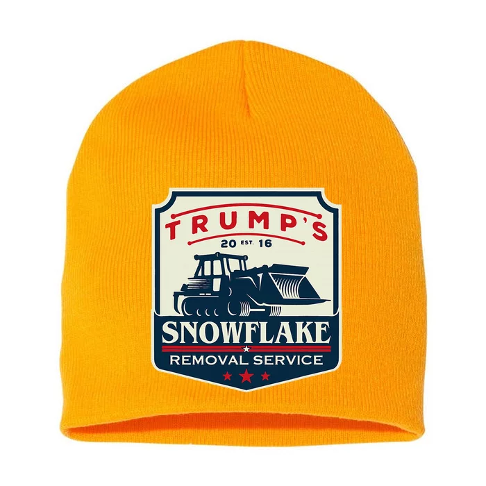 TrumpS Snowflake Removal Service Short Acrylic Beanie