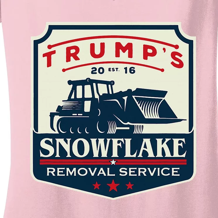 TrumpS Snowflake Removal Service Women's V-Neck T-Shirt