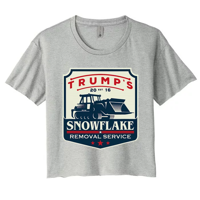 TrumpS Snowflake Removal Service Women's Crop Top Tee