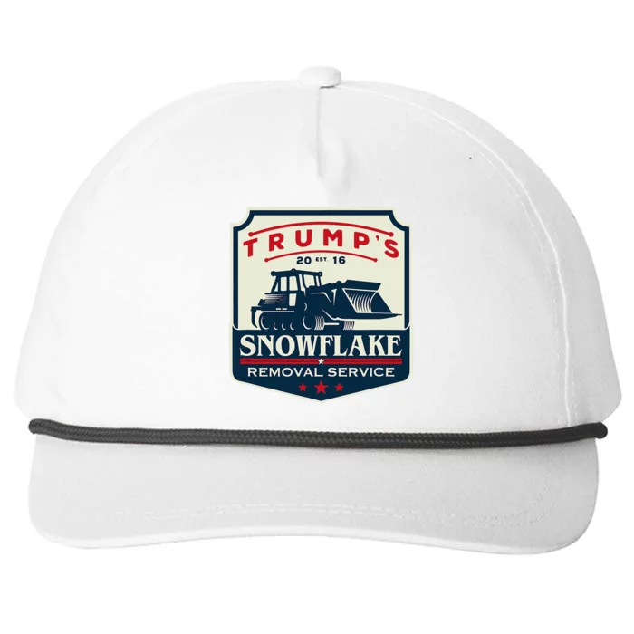 TrumpS Snowflake Removal Service Snapback Five-Panel Rope Hat