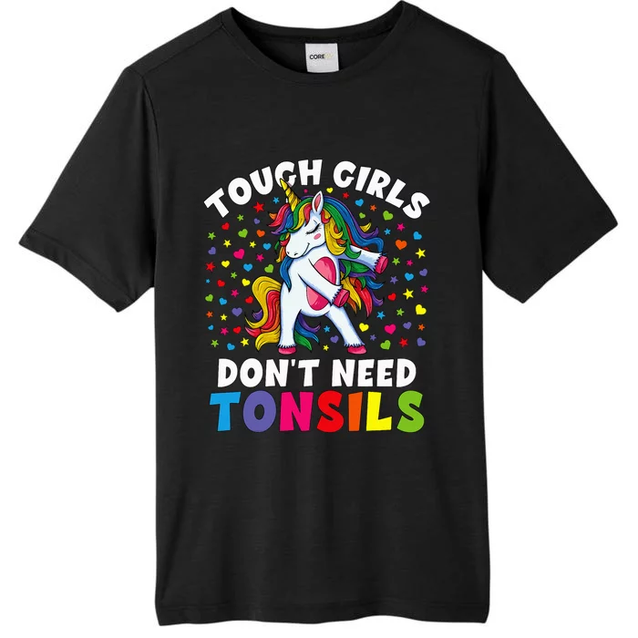 Tonsil Surgery Recovery Gift Unicorn Tonsil Removal ChromaSoft Performance T-Shirt