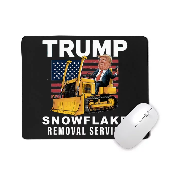 Trump Snowflake Removal Service Funny Donald Trump 2024 Mousepad