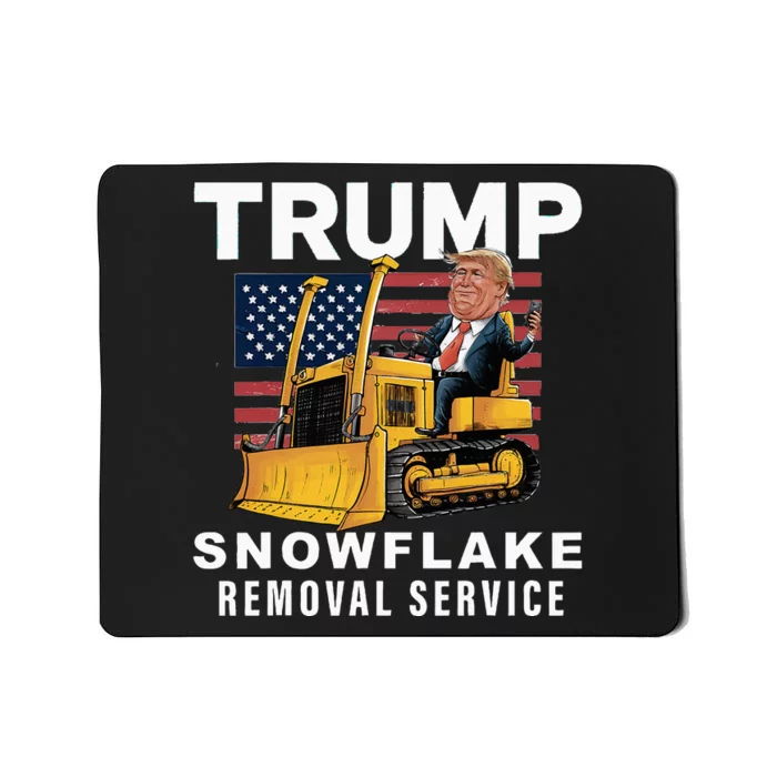 Trump Snowflake Removal Service Funny Donald Trump 2024 Mousepad