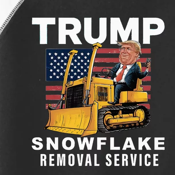 Trump Snowflake Removal Service Funny Donald Trump 2024 Toddler Fine Jersey T-Shirt