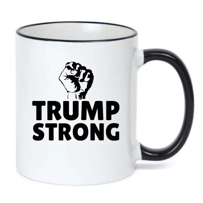 Trump Strong Rally Shooting Survivor Gun Shot Black Color Changing Mug