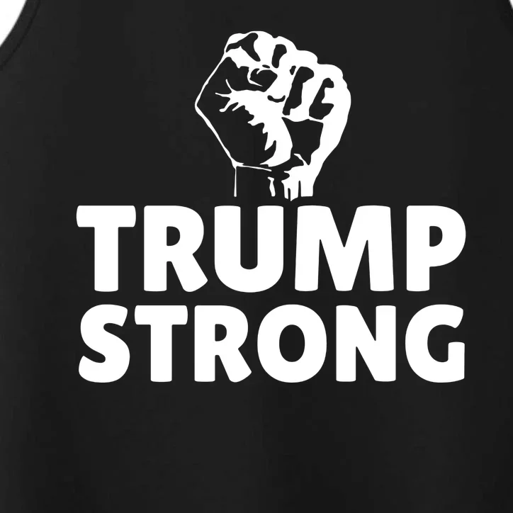 Trump Strong Rally Shooting Survivor Gun Shot Performance Tank