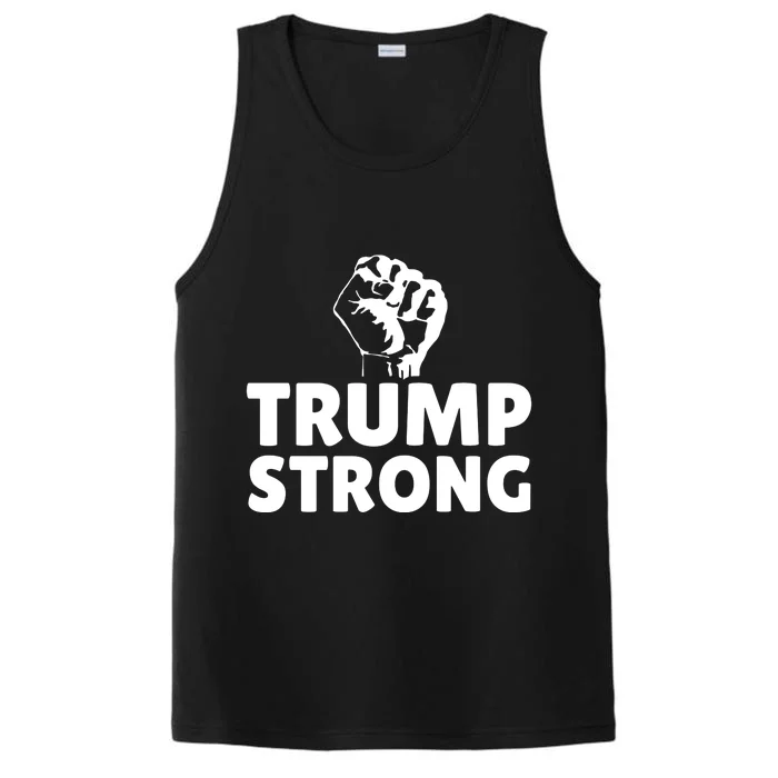 Trump Strong Rally Shooting Survivor Gun Shot Performance Tank