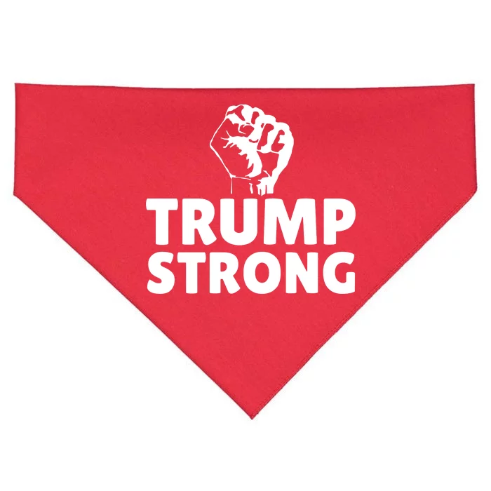 Trump Strong Rally Shooting Survivor Gun Shot USA-Made Doggie Bandana