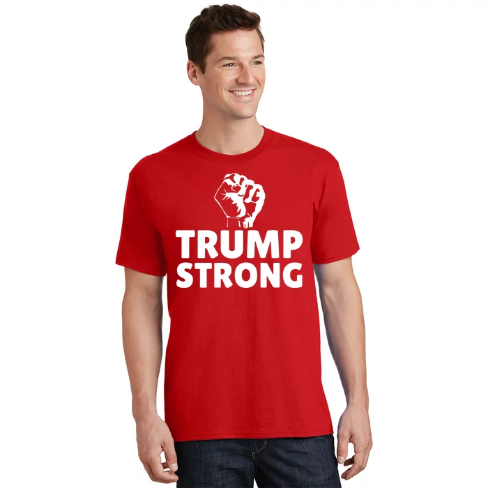 Trump Strong Rally Shooting Survivor Gun Shot T-Shirt