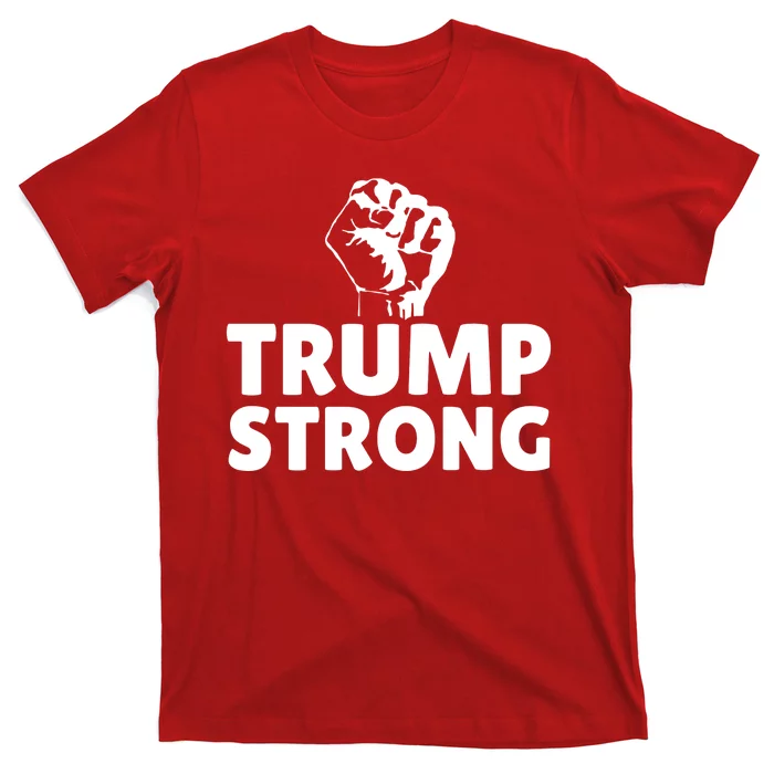 Trump Strong Rally Shooting Survivor Gun Shot T-Shirt