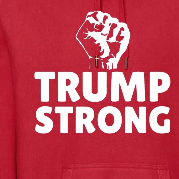 Trump Strong Rally Shooting Survivor Gun Shot Premium Hoodie