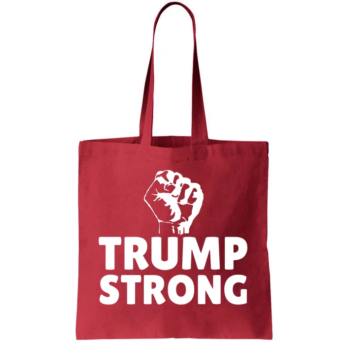 Trump Strong Rally Shooting Survivor Gun Shot Tote Bag