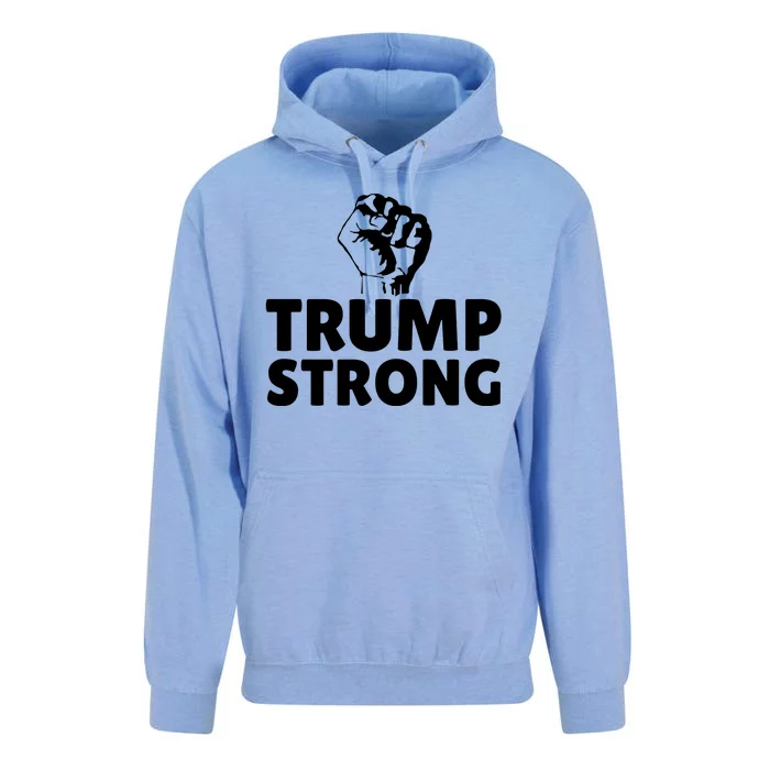 Trump Strong Rally Shooting Survivor Gun Shot Unisex Surf Hoodie