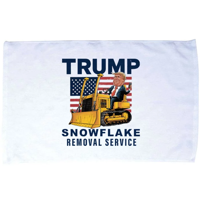 Trump Snowflake Removal Service Funny Donald Trump 2024 Microfiber Hand Towel