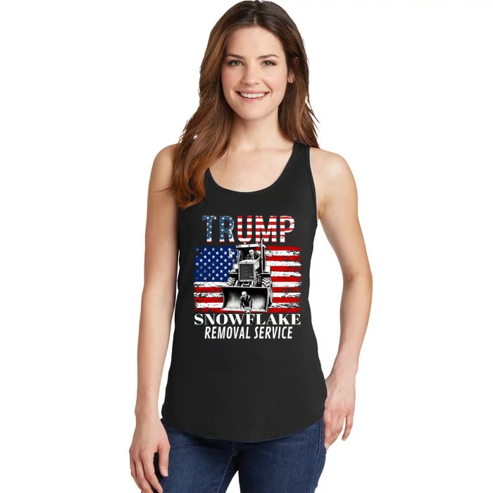 Trump Snowflake Removal Service Funny Donald Trump 2024 Ladies Essential Tank