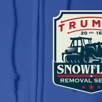 TrumpS Snowflake Removal Service Funny Donald Trump 2020 Cute Gift Full Zip Hoodie