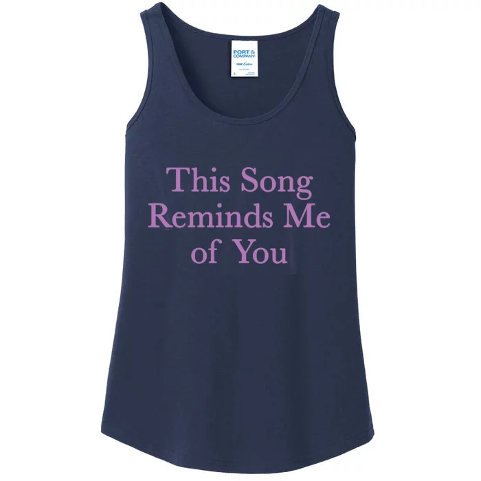 This Song Reminds Me Of You Nostalgic Lovers Ladies Essential Tank