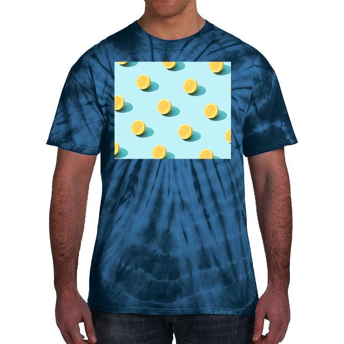 Trendy Sunlight Summer Pattern Lemons Tie-Dye T-Shirt