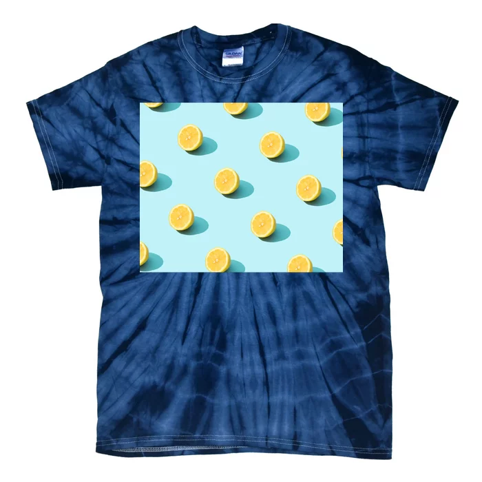 Trendy Sunlight Summer Pattern Lemons Tie-Dye T-Shirt