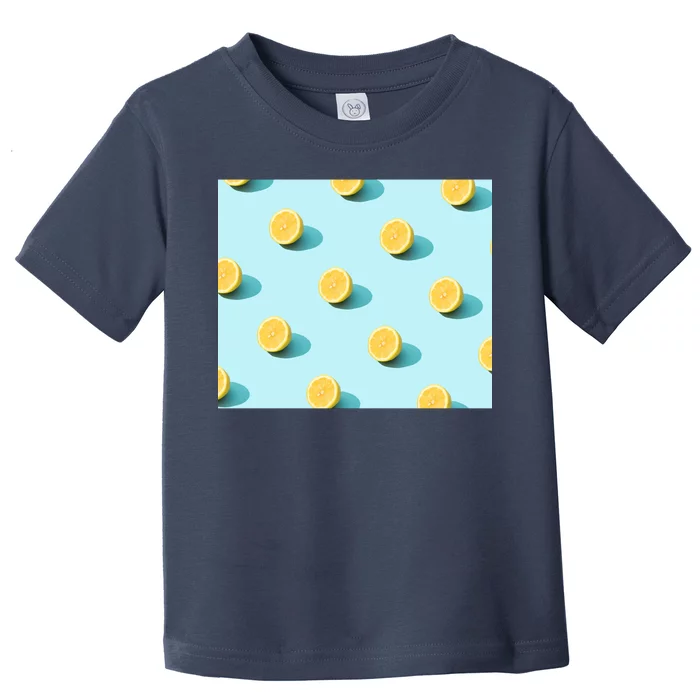 Trendy Sunlight Summer Pattern Lemons Toddler T-Shirt