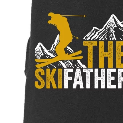 The Skifather Skiing Lover Gift For Skier Doggie 3-End Fleece Hoodie