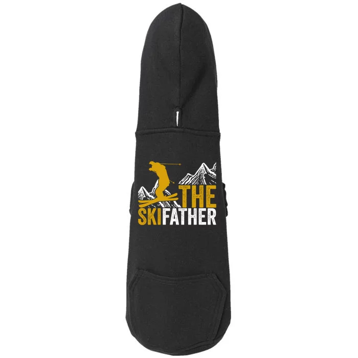 The Skifather Skiing Lover Gift For Skier Doggie 3-End Fleece Hoodie