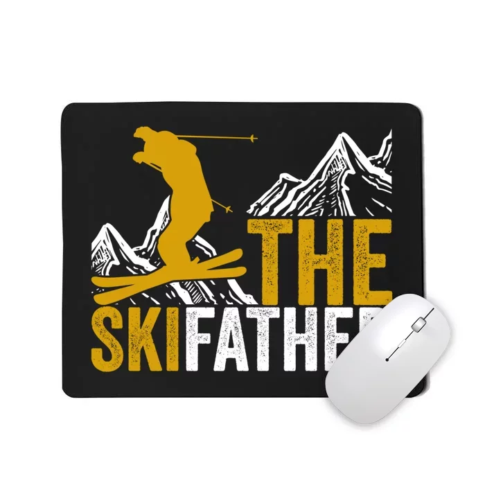 The Skifather Skiing Lover Gift For Skier Mousepad